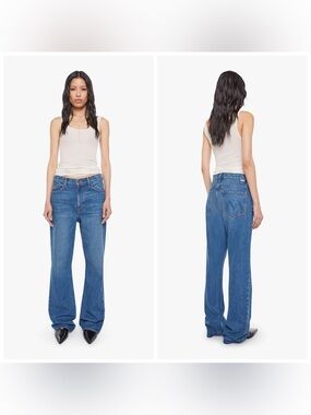 MOTHER‎ Snacks! The Mixer Heel Bangers & Mash Blue Size 26 Bootcut